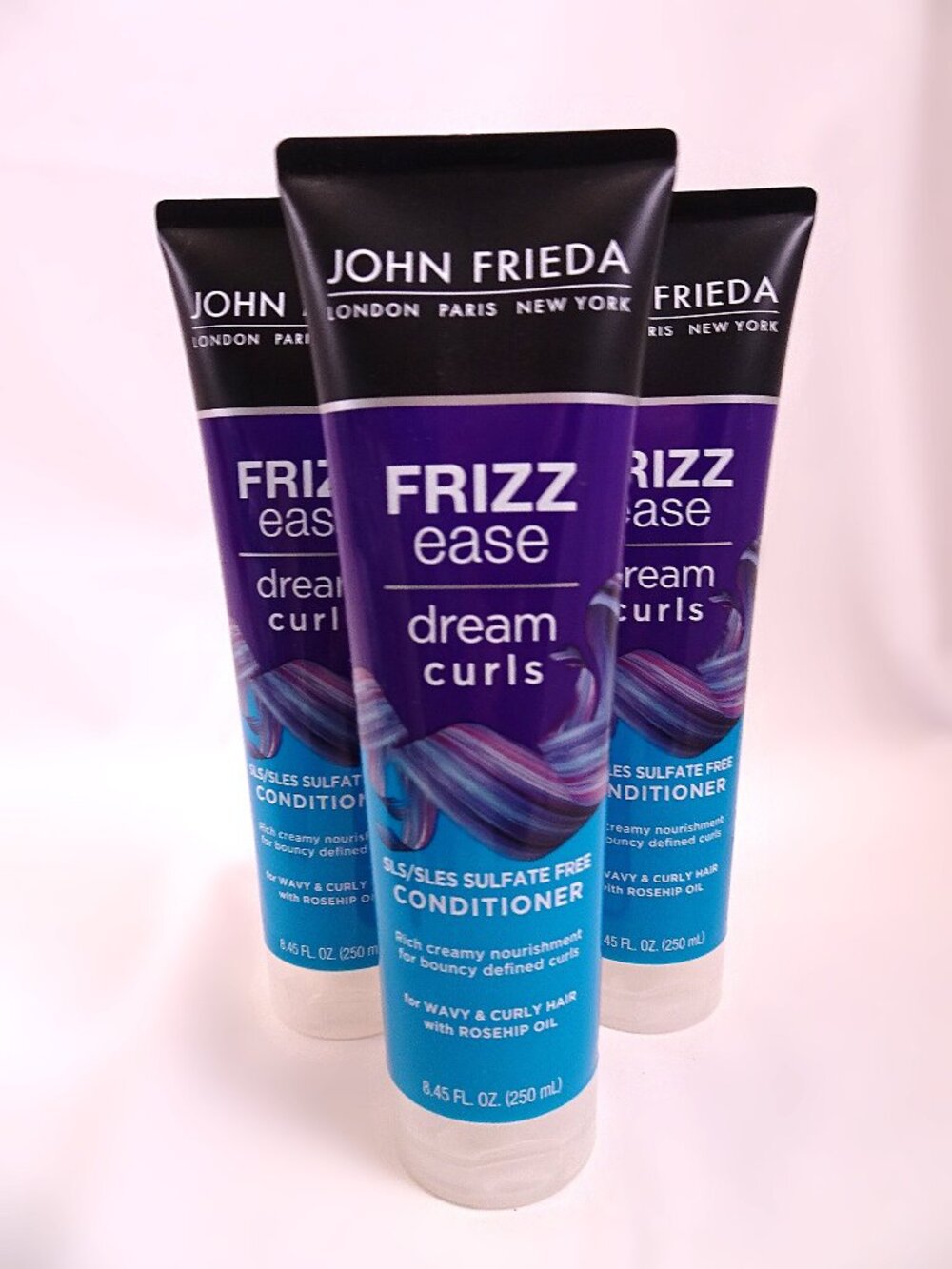 Lot 3 John Frieda Dream Curls Conditioner Frizz Ease New SLS/SLES Sulfate Free